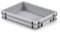 aidB Eurobehälter mit geschlossenen Griffen, 400 x 300 x 75 mm, stapelbar mit anderen Euroboxen
