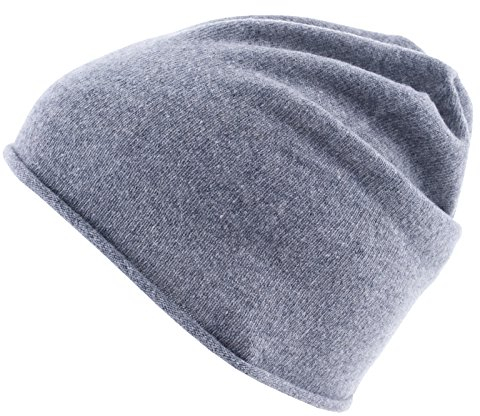 Golden Goat Strickmütze Arley Beanie Unisex Winter Mütze 100% Kaschmir Wolle Cloud Grey