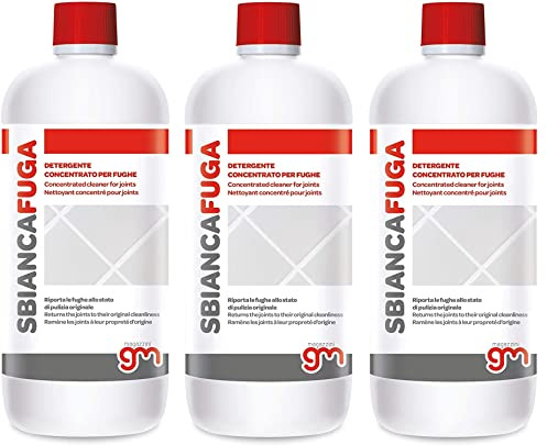 Magazzini GM SBIANCAFUGA,Detergente concentrato ideale per la pulizia delle fughe di pavimenti e rivestimenti.Rimuove sporco, annerimenti e muffe dalle intersezioni, 1 Lt (3)