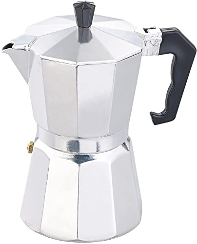 VerkGroup Moka Cafetière à expresso 3/6/9/12 tasses Argenté (1, 12)
