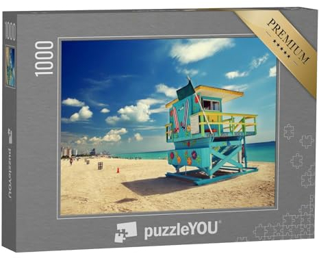 puzzleYOU: Puzzle 1000 Teile „South Beach in Miami, Florida“ – aus der Puzzle-Kollektion USA, Miami, Florida