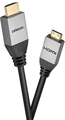 celexon HDMI auf Mini HDMI Kabel mit Ethernet - 2.0a/b 3,0m - Professional Line - 4K / UltraHD / 4096x2160p @60Hz