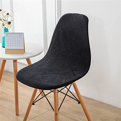Highdi Stuhlhussen 6er Set, Strech Samt Stuhlhussen Skandinavisch Noir Abnehmbare Universal Stuhlbezug Waschbarer Chair Cover Stuhlabdeckung Elegante Esszimmer