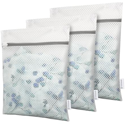 Foyer Nuage Filet Linge Machine à Laver,Lot de 3Sacs à Linge 30x40cm,Filet pour Linge Délicat pour Machine à laver,Sacs à Linge pour Lingeries,Chaussettes,Sous-Vêtements (3S)