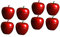 ABOOFAN 8 Pièces Pot De Pomme De Noël Boîtes Métalliques De Noël Boîte à Thé De Noël Récipient En Étain De Noël Bocaux De Buffet De Bonbons Bidon En Forme Mariage Fer Forgé Pot De Bougie