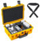 Lykus Titan MM410 Waterproof Hard Case for DJI Mini 4 Pro/Mini 3/Pro and RC2/RC/RC-N2/N1, Yellow with Shoulder Strap, Support 7 Batteries and RC Lanyard [CASE ONLY]