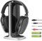 Daysnew Cuffie wireless per guardare la TV con dock di ricarica e trasmettitore RF, cuffie over-ear TV per anziani, compatibili con tutti i televisori