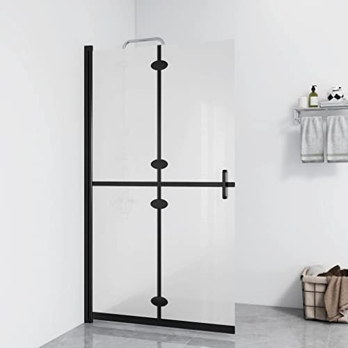 Paroi de douche pliable en verre ESG dépoli 70 x 190 cm