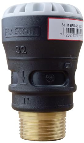 Plasson - Raccord droit encliquetable PE Ø32 - Laiton mâle 1 - Série 1