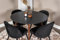 BOURGH runder Esstisch schwarz Plaza - Esstisch rund ?100cm Küchentisch Dining Table Speisetisch Esszimmertische für Restaurant, Esszimmer und Küche