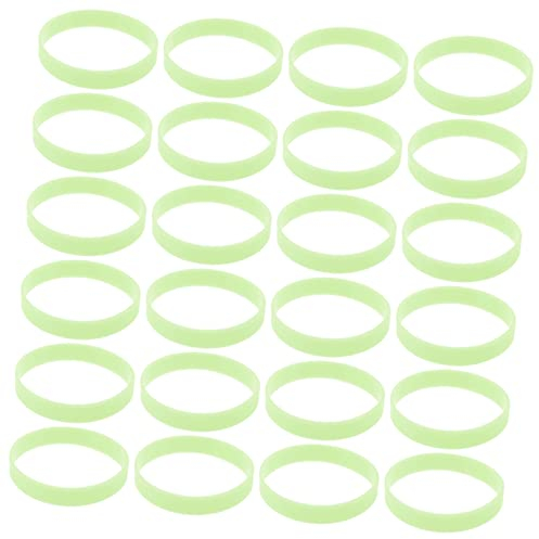KONTONTY 100St Leuchtendes Silikonarmband Kinderparty-Armbänder Runder Leuchttisch zum Spielen leuchtende armbänder sammlerstücke Armbänder für Männer saumband nachtlauf leuchtendes armband