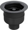 Liquida TF740MB TOP-FIX 90mm Matt Black Basket Strainer Kitchen Sink Waste