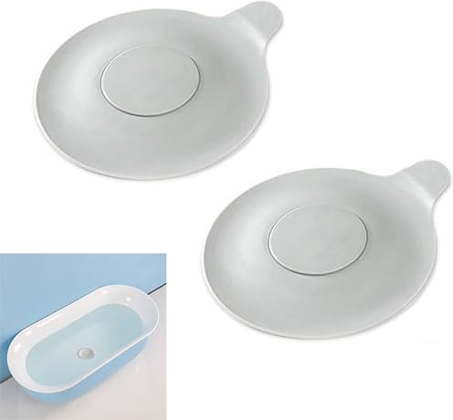 2 Pcs Universal Sink Plug with Chain, Bathroom Sink Plug Replacement, Universal Sink Plug Bathtub Drain Stopper for Bath Tub Wash Basin Kitchen Sink(5.1Inch),Sink Plugs Universal For Uk Sink (Gray)