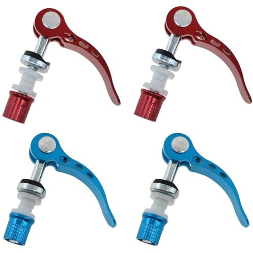 safycaby Fahrradsitzklemmen, Aluminiumlegierung, Schnellspanner, Klapprad, Mountainbike-Teile, M6 x 55, 4 Stück
