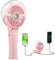 HandFan 4000mAh Misting Fan with Portable Charger, 50ml Water Tank, Rechargeable Handheld Personal Mister-Fan, Spray Water Mist-Fans, Foldable Electric Hand Fans for Beach Travel Outdoors