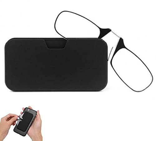 Zghhc Armlose Lesebrille Zum Kneifen Der Nase Für Männer Und Frauen, Schmale Taschenleser, Ultradünn, Tragbarem Mini-etui