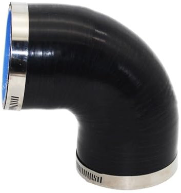JKELPV Manguito Turbo Manguera de Silicona Universal de 90 Grados para intercooler de Coche, Turbo, Tubo de admisión, acoplador de Varios tamaños. Manguera Gasolina(16MM)