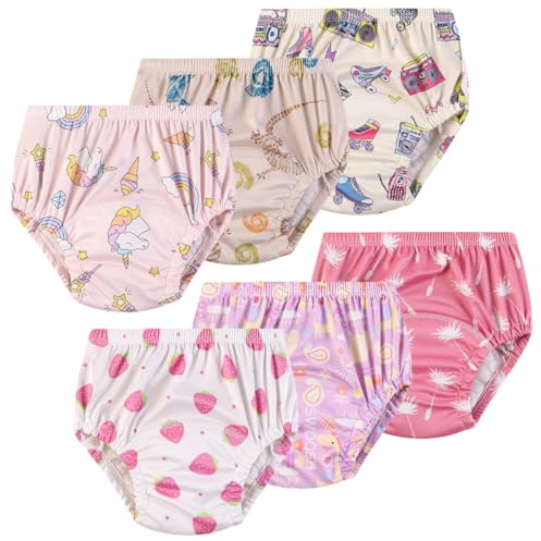 Rainjia 6er Pack Baby jungen Töpfchen Trainingshose 3 Monate - 3Jahre, Baby Mädchen Windel Unterhosen Trainingshosen Baumwolle Trainerhosen Toilettentraining Töpfchen Unterwäsche