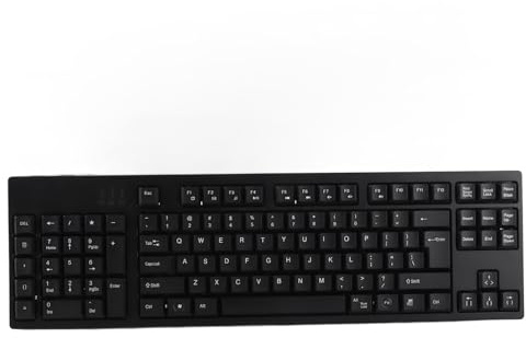 POENVFPO Ergonomic Keyboard, Double Keys USB Interface, Full Size, Improved Work Efficiency, for Software Designers, Office Workers, and Gamers