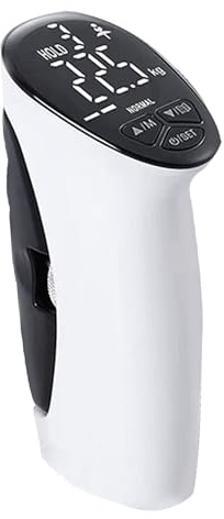 Grip Measuring Device - Grip Strengthening with Digital Gauge LED Display Ergonomic Palm Trainer Adjustable Resistance Exercise Tool