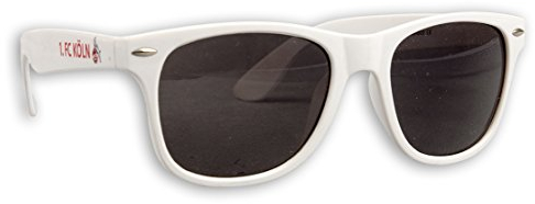 Blueprint Cologne 1. FC Köln Sonnenbrille Köln Fanbrille verschiedene Varianten (Weiß Ohne Logo)