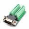 Oiyagai DB15 D-SUB Male with Nut VGA 3+9 15 Pins Port to 3 Row Terminal Breakout Board Adapter Connector