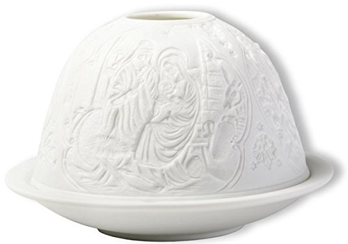 °°4684Windlicht Bisquit-Porzellan Krippenfiguren