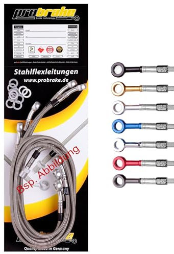 Stahlflex Bremsleitung für BMW R 850 R (259R) 1994-1996 mit ABS II komplett