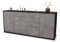 Stil.Zeit Sideboard Eleni, Korpus anthrazit matt, Front Industrie-Design Beton (180x79x35cm) Push-to-Open Technik & Leichtlaufschienen