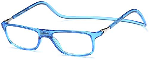 NEW VISION Gafas Presbicia Hombre, Gafas de Presbicia Cierre Imán, Longitud Ajustable, Gafas De Lectura para Hombre y Mujer, NV2904 (Azul, 2.5, x)