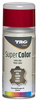 TRG The One - Tinte en Spray para calzado de Piel y Piel Sintética | Ideal para Restaurar o cambiar el color de Zapatos de Piel | Super Color #339 Rojo Vivo, 150ml