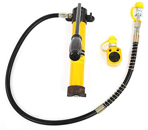 Naroote Vérins hydrauliques de Type fractionné portatifs de 5 tonnes, avec Pompe hydraulique Manuelle de 700/20 kg/cm²