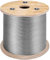 VEVOR 316 Edelstahl Kabel Drahtseil 7x7 150 M, Stahlseil Seil Draht Stahl Mindestbruchkraft 6,14 KN, Edelstahl-Drahtseil-Kabel Rostfrei Zugfestigkeit 1570 MPa für Leichtindustrie Brücken usw.