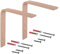 Gedotec Holzkonsole Wand-Winkel | 2 Stück - Regalwinkel aus Buche | 300 x 250 mm | COUNTRY | Regal-Halter aus massivem Naturholz | Träger in L-Form | Konsolen geeignet für Bücherregale