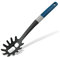 Tasty Spaghetti Spoon with Portioner Made of Plastic, Soft-Touch Handle with Measurements for Cooking and Serving Spaghetti, Dimensions: 34x7cm, Colours: Dark Blue, Black & Grey