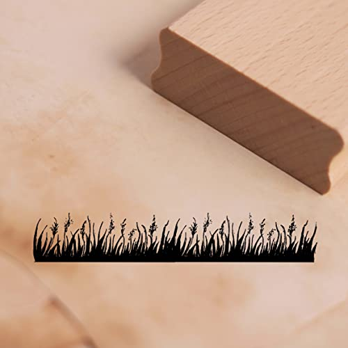 Motivstempel Bordüre Gräser Silhouette Stempel Gras 98 x 17 mm