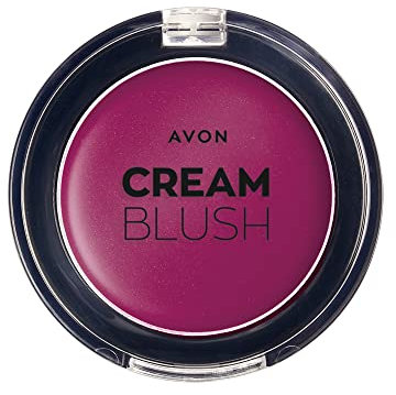 Avon Cream Blush Plum Pop, Creamy, Lightweight and Easy-to-Blend Formula for a Natural Hint of Sheer Lip and Cheek Colour