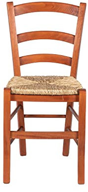 Arredo Stock Sedia da tavolo in legno, 41x55x92 cm (Tinta Ciliegio)