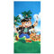com-four® Badehandtuch mit Piraten-Motiv - buntes Strandlaken - Badedecke für Strand, Schwimmhalle und Badezimmer - weiches Handtuch 75 x 150 cm (Handtuch Pirat)
