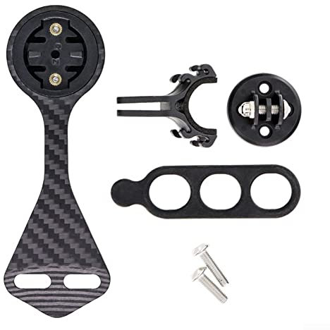 DAZZLEEX Bike Computer Mount,Carbon Fiber Road Bike Handlebar Computer Mount Fits For F12 F MOST For Garmin