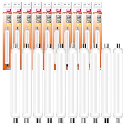 OSRAM LED-Stablampe Special S19 FR 60, lineare Form, 9W, 830lm, 2700K, warmweißes Licht, sehr geringer Energieverbrauch, lange Lebensdauer, LED-Alternative zu konventionellen Lampen,10-Pack