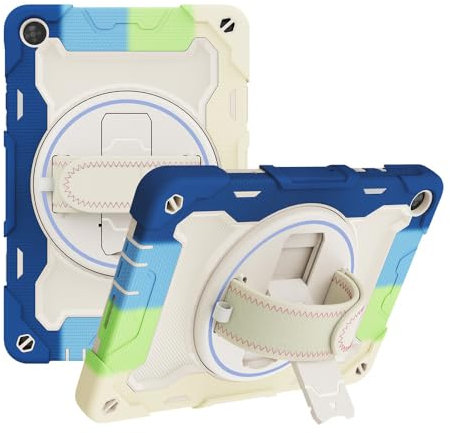 Funda compatible con Honor Pad X8, armadura 3 en 1, resistente a los golpes, con correa para el hombro (sin protector de pantalla, bolígrafo) - C