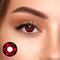 1 Paar Farbige Anime Sharingan Kontaktlinsen Madara in rot schwarz perfekt zu Manga Hereos of Cosplay, Halloween mit gratis Kontaktlinsenbehälter rote 1 Monatslinsen ohne Stärke (Uchiha Itachi)