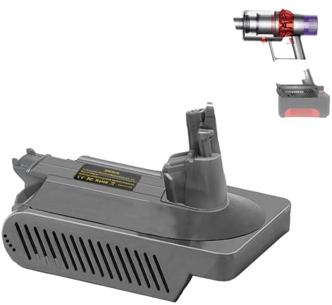 BTRUI V10 Adapter für Einhell 18V System hoher Leistung Akku, umwandelbar für Dyson V10 SV12 Animal Absolute Motorhead Fluffy Akku Staubsauger (nur Adapter)