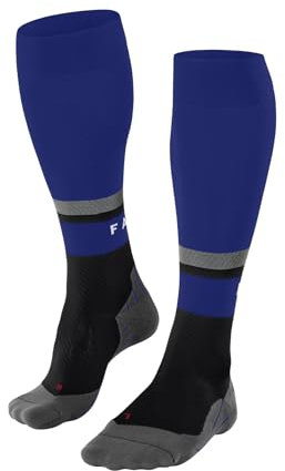 FALKE Herren Laufsocken RU Compression Energy M Kh Funktionsmaterial mit Kompression 1 Paar, Schwarz Black-Mix 3010 Stripe, 43-46