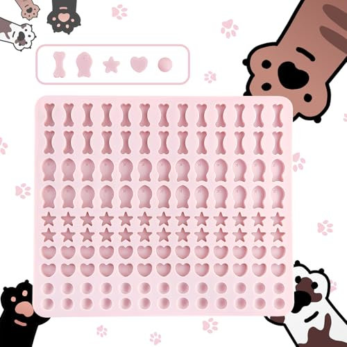 Gentpovth Backmatte Hundekekse, Hundeleckerli Backmatte, Backform für Hundeleckerlies, Hundekekse Backform Silikon für Backofen, Antihaftend Backmatte Hundekekse für DIY Hundeleckerlies, BPA-Frei