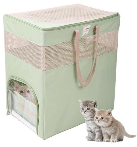 Hundetrage für Auto - Tragbare Doppellagige Hunde Autositze - Tragetasche mit atmungsaktivem Netz, Katze Reise Autositz Hängematte Tasche, Konsole Hundetrage für Katzen, kleine Hunde, Kätzchen