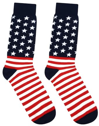 Aroncent Baumwolle Socken USA Flagge: Herren Damen Sneaker Socken Patriotische mit Sternen und Streifen Atmungsaktiv Laufsocke Arbeitssocken Sport Socks Trekkingsocken