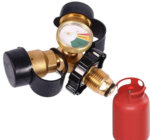 Wusideday Raccord Séparateur de Propane | Adaptateur En Y Pour Bouteille De Gaz Propane - Raccord Robuste pour Accessoires de Chauffage, Poêles de Camping et Barbecues