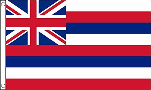 Bandiera delle Hawaii 90 x 60 cm, 100% poliestere, con occhielli FlagSuperstore